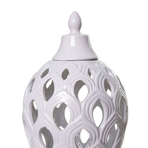 Leaf ginger jar set