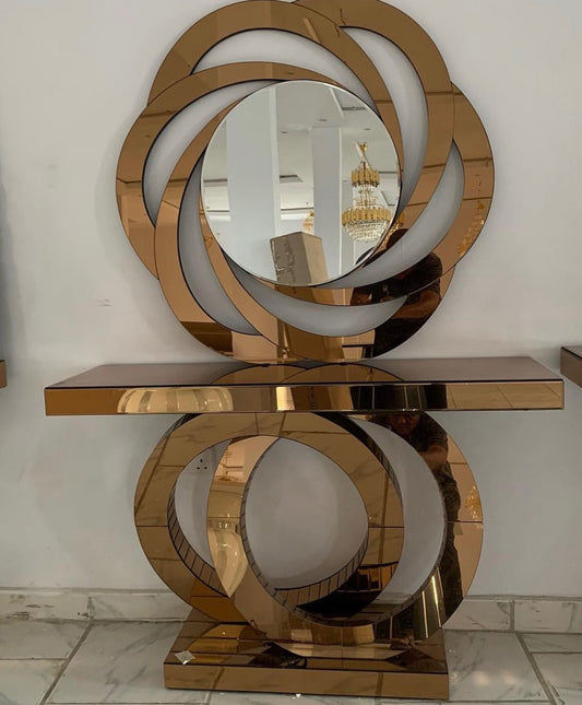 Lemniscate console and mirror