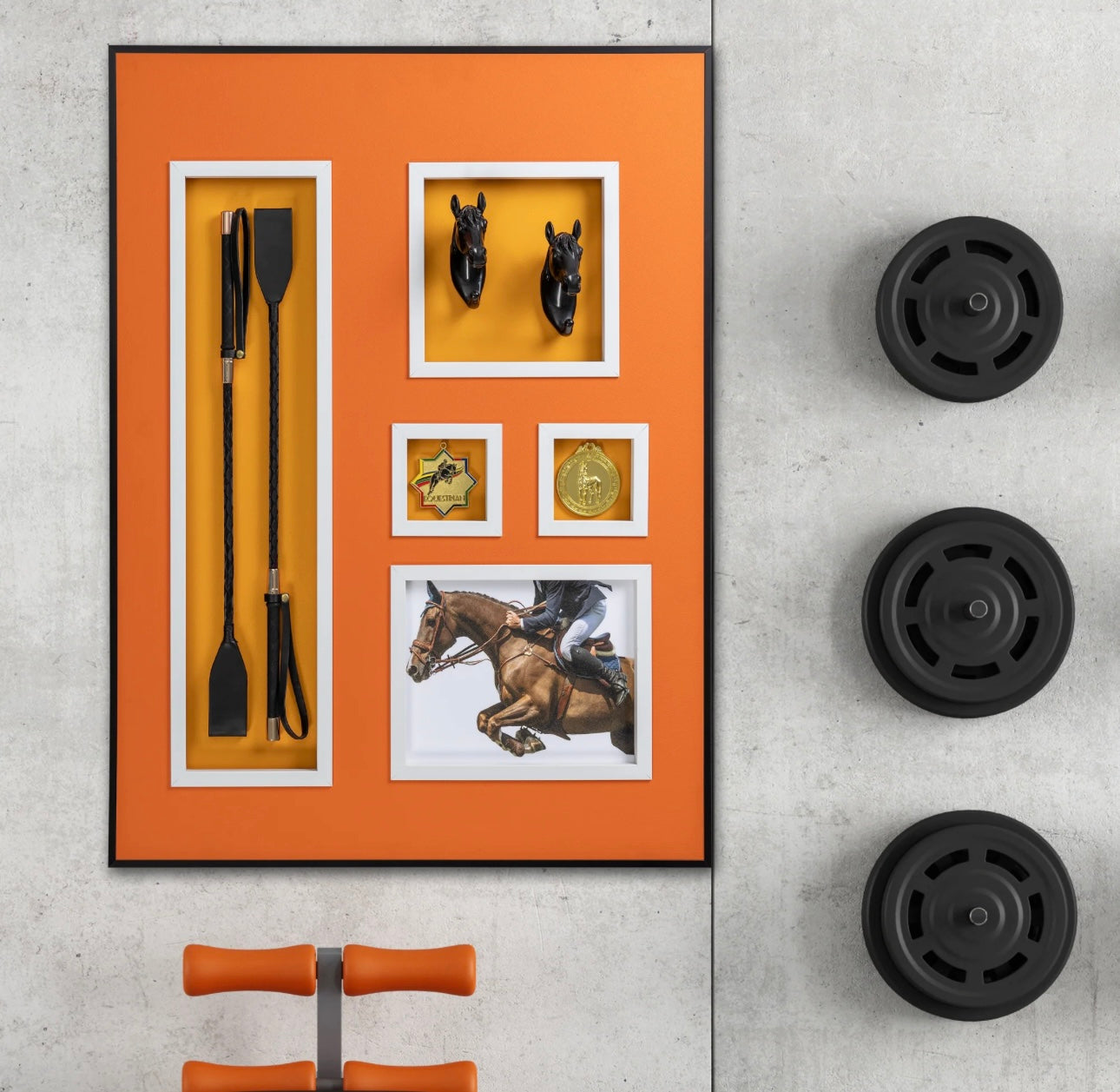 Equestrian portrait- orange