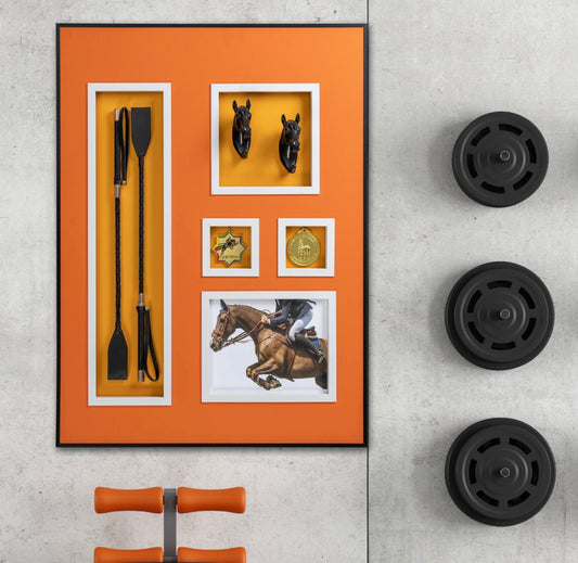 Equestrian portrait- orange