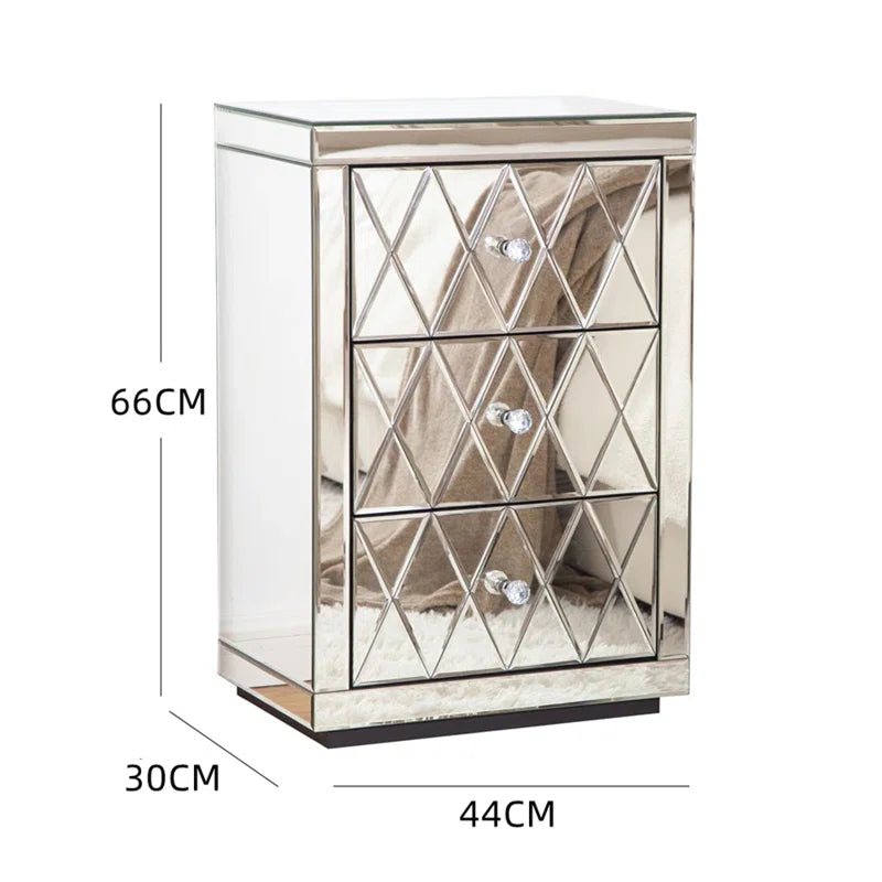 Belle 3 Drawer Medium Pedestal set of 2