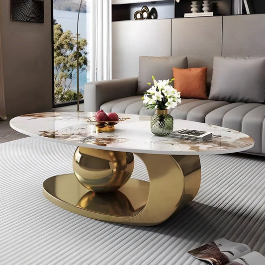 Luvre oval coffee table