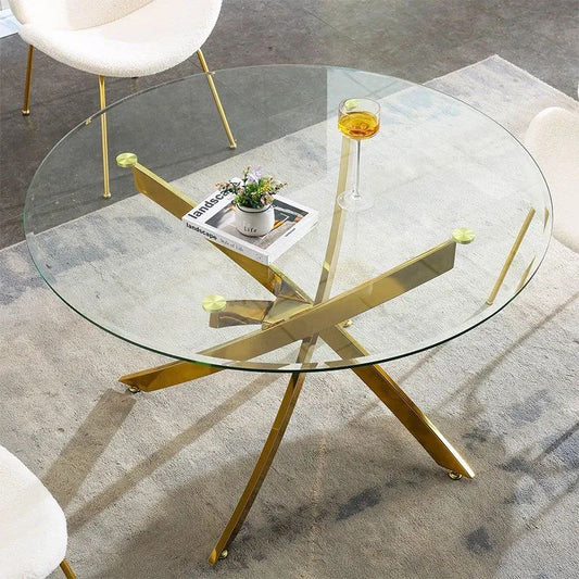 Novar 140cm round dining table