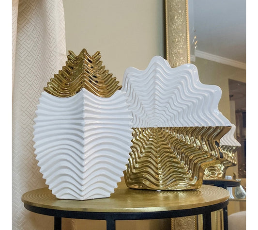 Shell vase ornament set