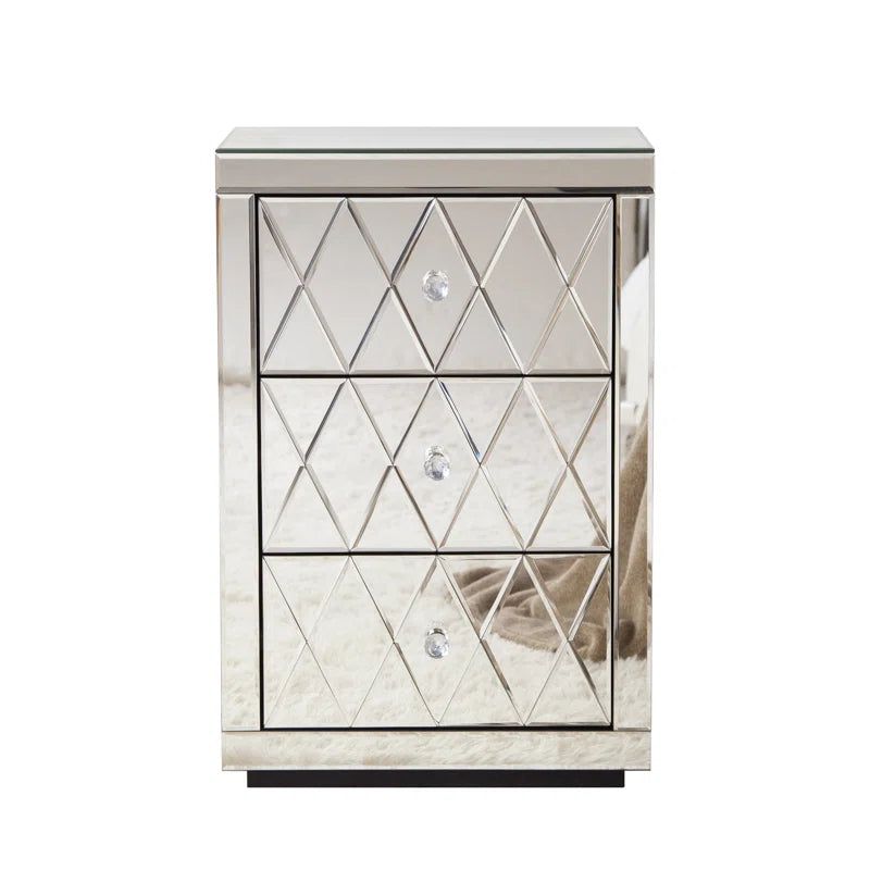 Belle 3 Drawer Medium Pedestal set of 2