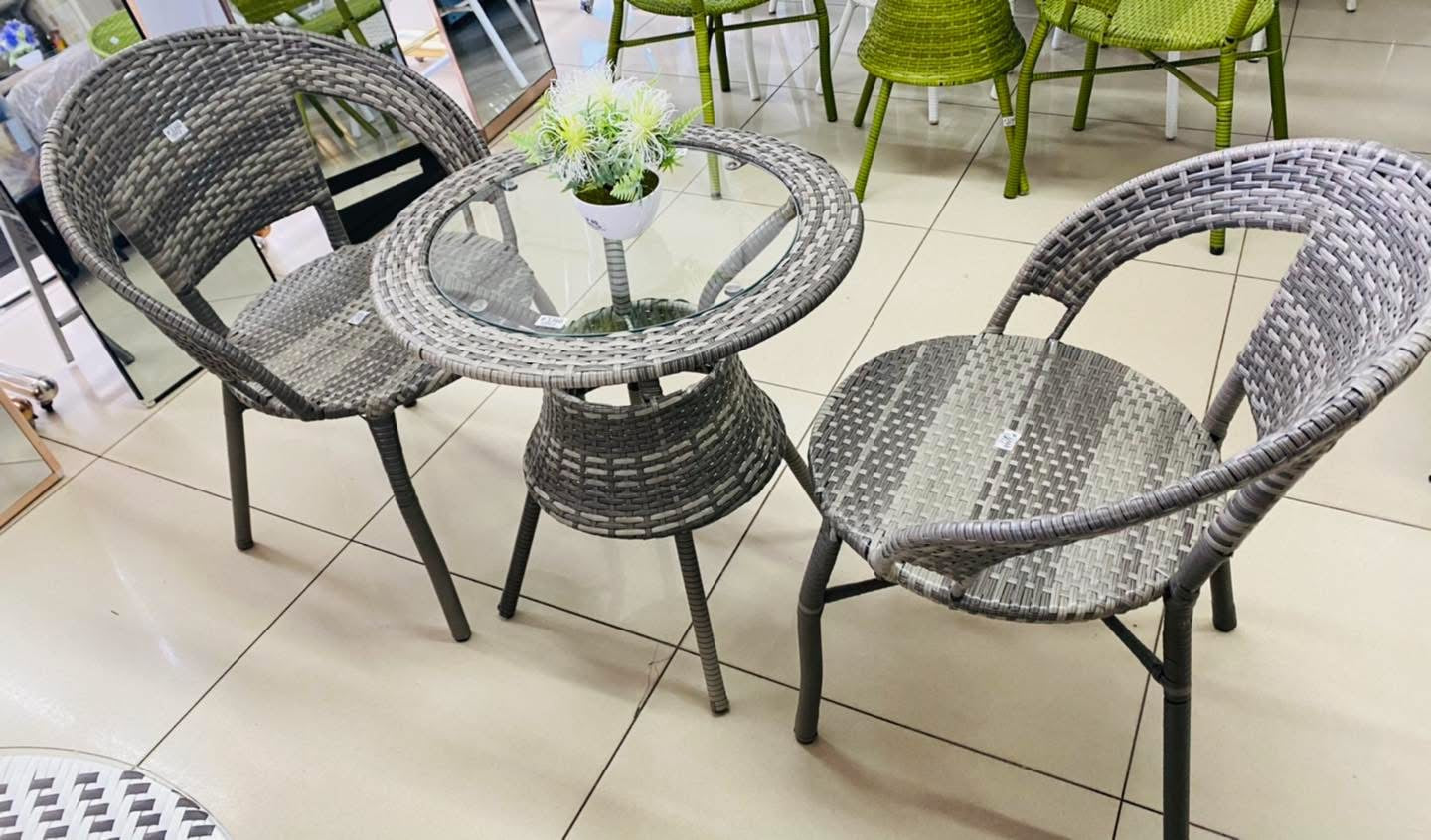Cora grey 3pc patio set