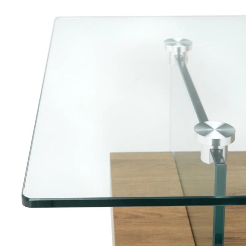 Kayle glass coffee table