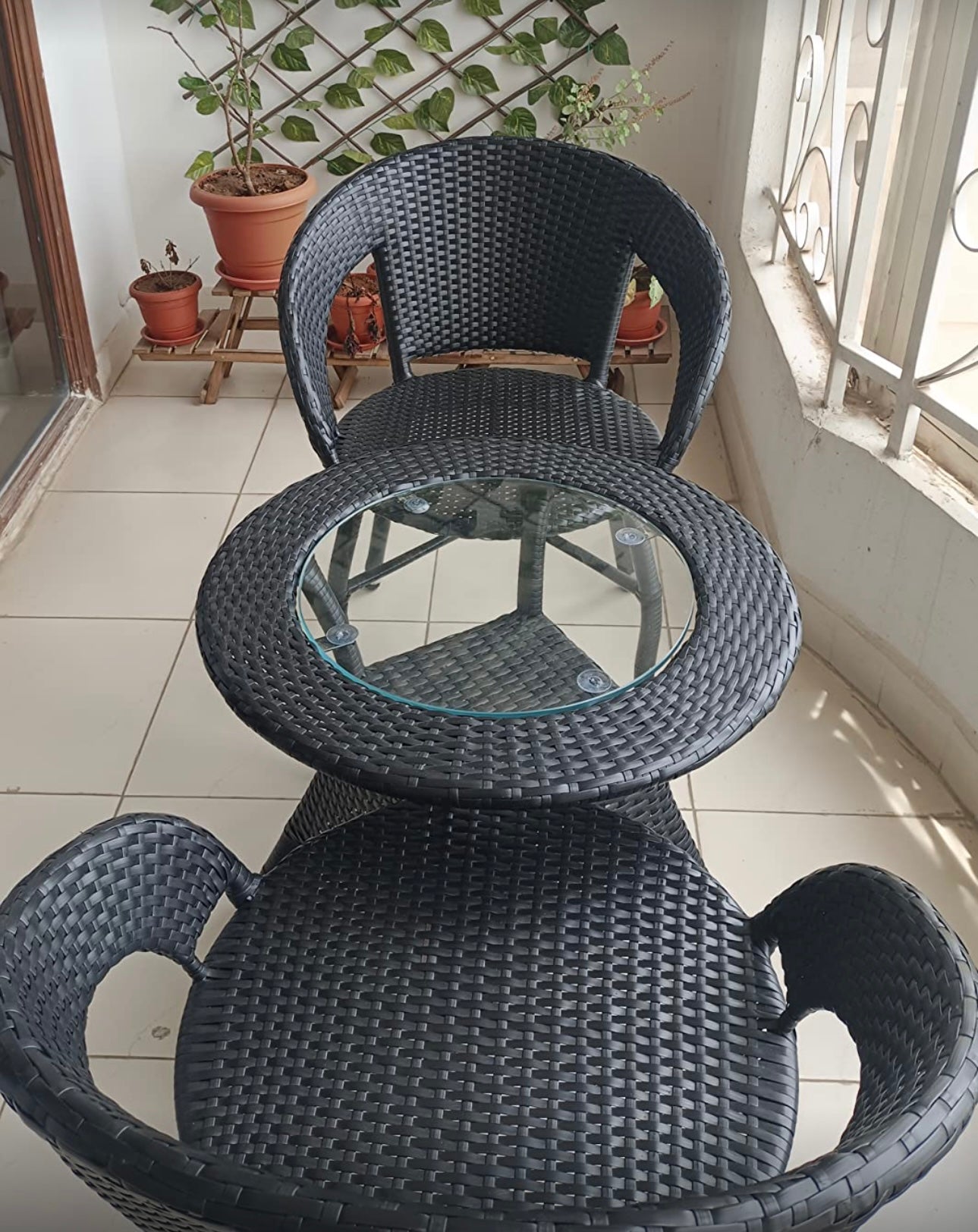 Cora brown 3pc patio set