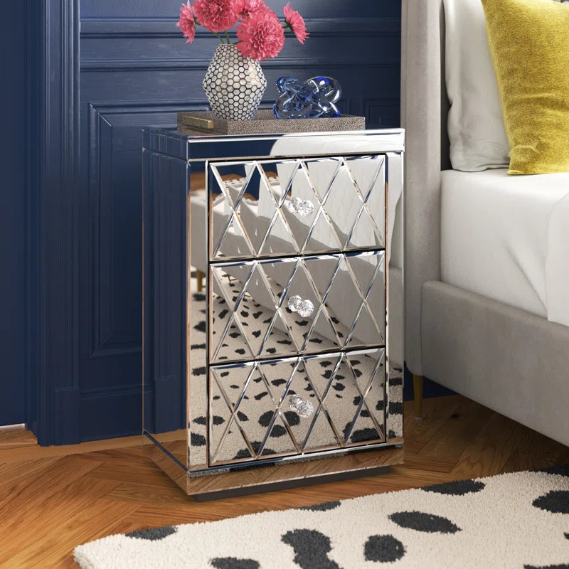 Belle 3 Drawer Medium Pedestal set of 2