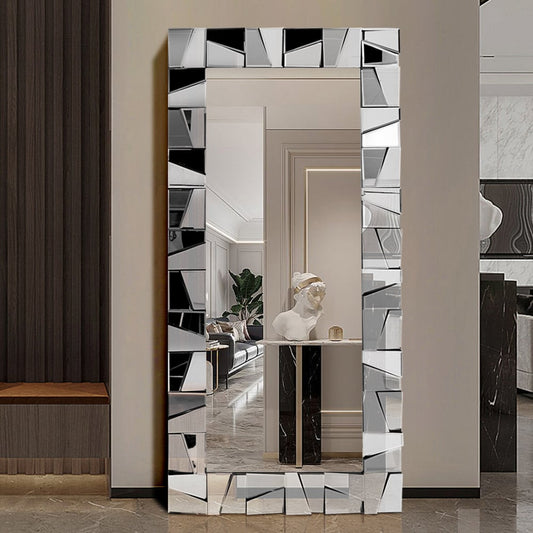 Glam rectangle full length mirror