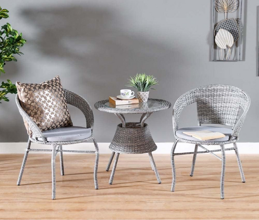 Cora grey 3pc patio set