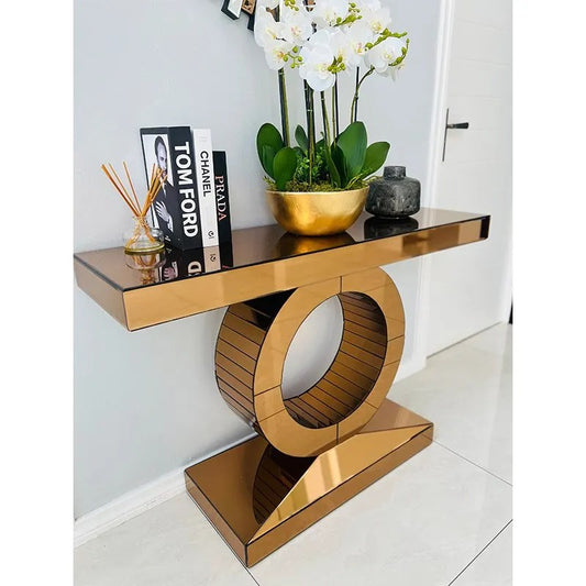 2 Tone Zip console table