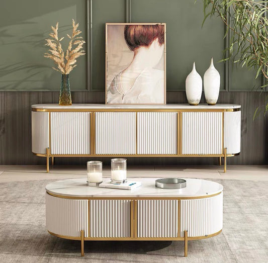 Kingsley Tv stand and coffee table set