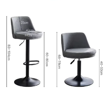 Matter leather bar stool