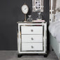 Blanq Mirror Pedestal 3 Drawer white – set of 2