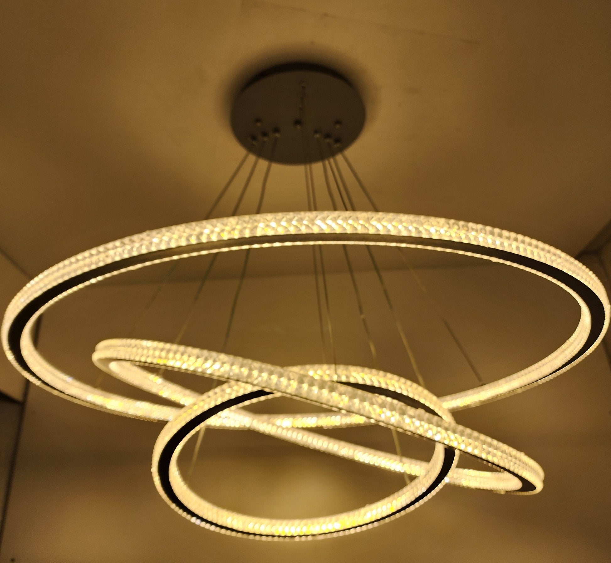 3 Rings crystal chandelier pendant light - 20215-4 6.8.