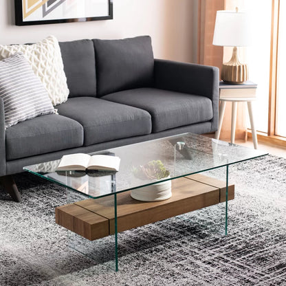 Kayle glass coffee table