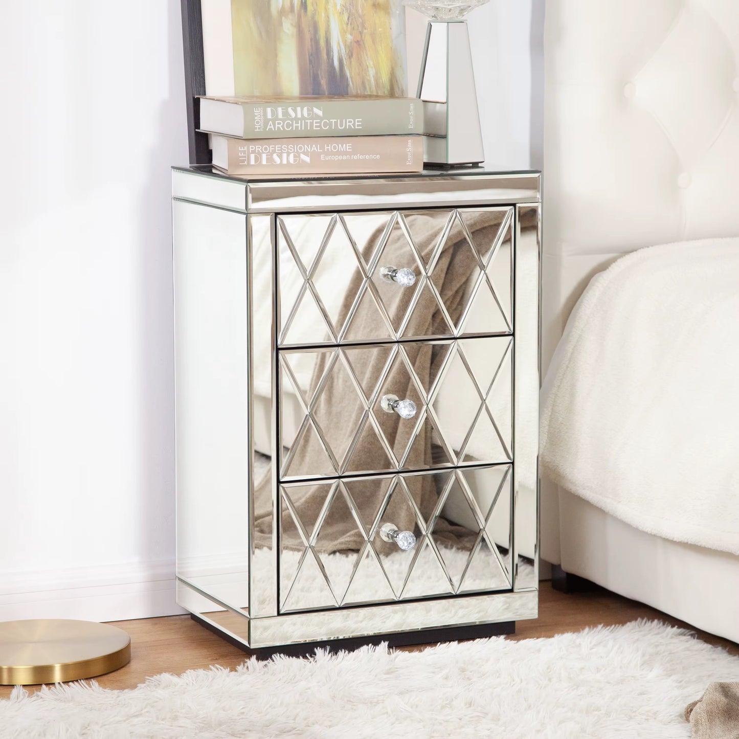 Belle 3 Drawer Medium Pedestal set of 2
