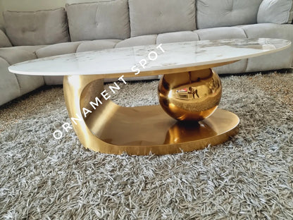 Luvre oval coffee table