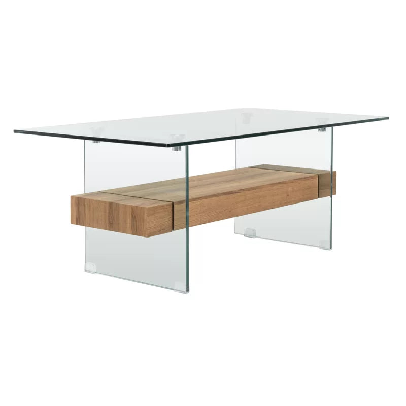 Kayle glass coffee table