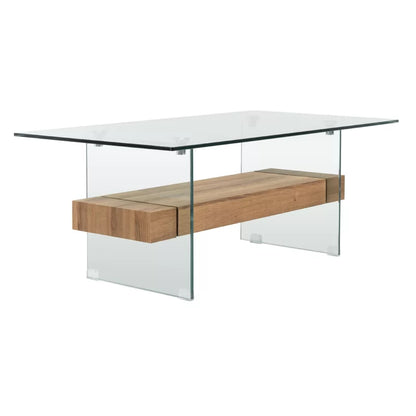 Kayle glass coffee table