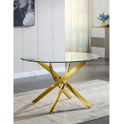 Novar 140cm round dining table
