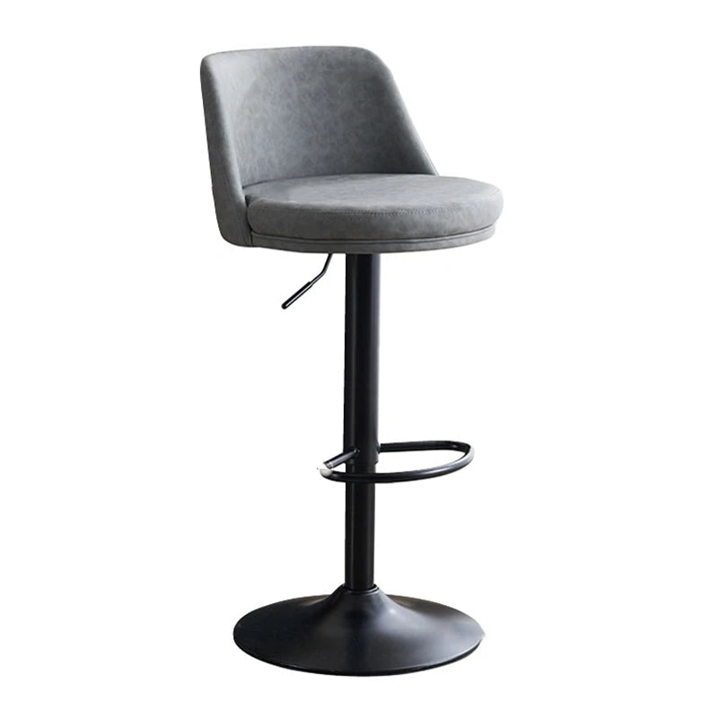 Matter leather bar stool