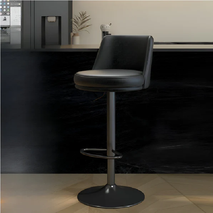 Matter leather bar stool
