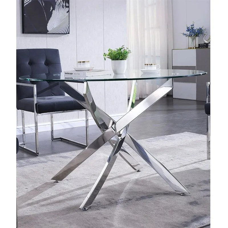 Novar 140cm round dining table