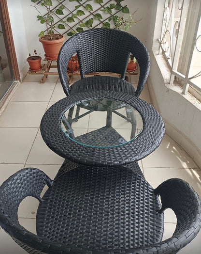 Cora brown 3pc patio set