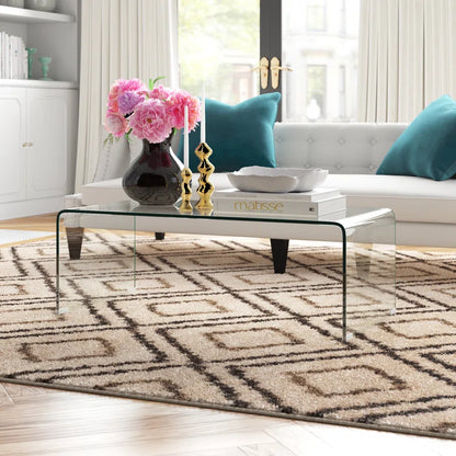 Donique glass coffee table