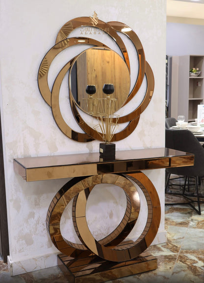 Lemniscate console and mirror