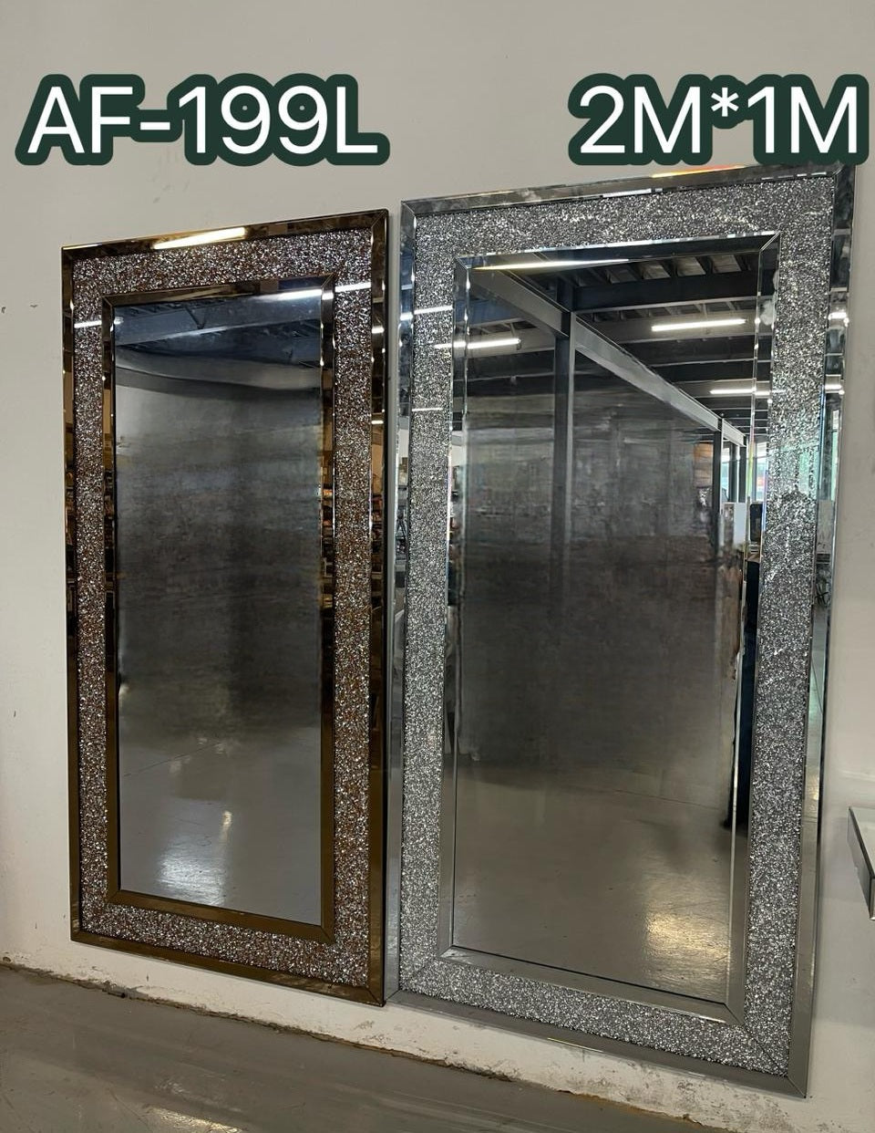 2m Diamente crush mirror