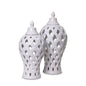 Leaf ginger jar set