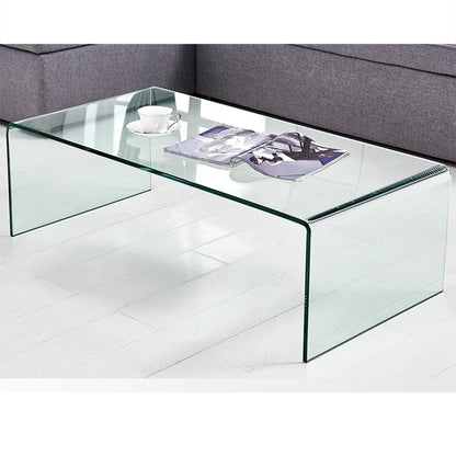 Donique glass coffee table