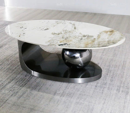Luvre oval coffee table