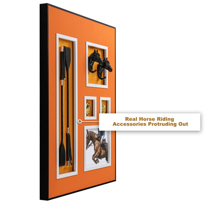 Equestrian portrait- orange